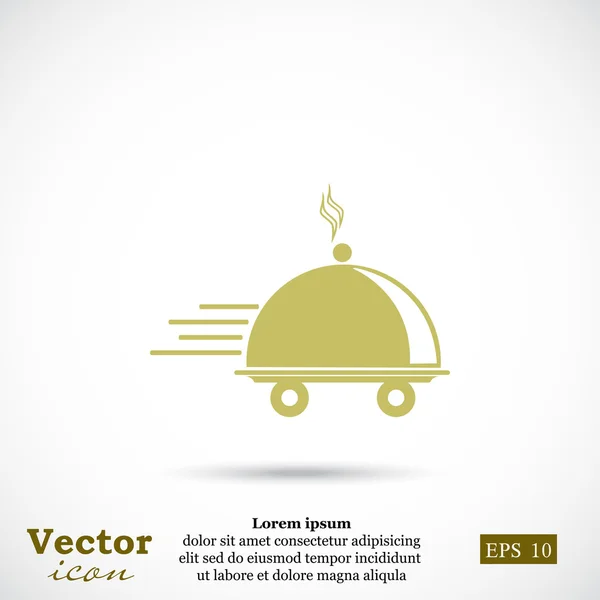 Icono de entrega de alimentos — Vector de stock