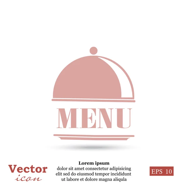 Icono del menú del restaurante — Archivo Imágenes Vectoriales