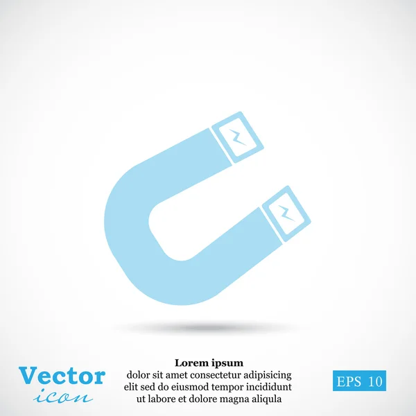 Ímã poderoso ícone — Vetor de Stock