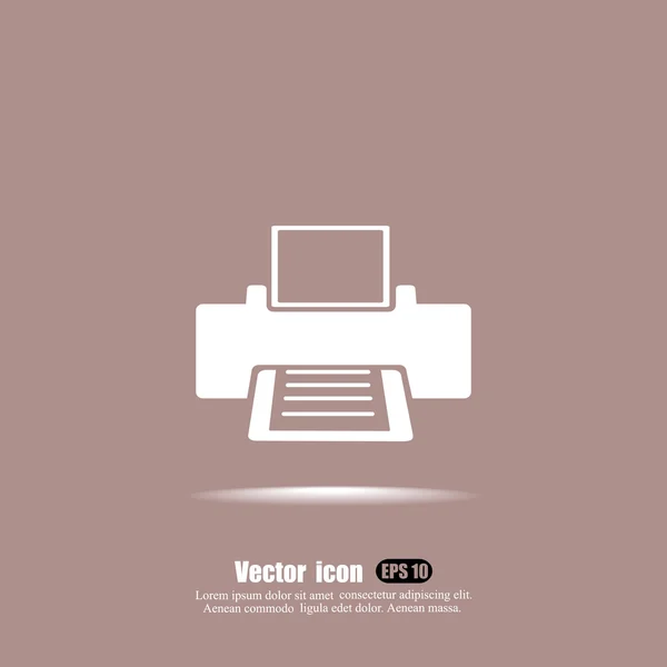Laser printer icon — Stock Vector