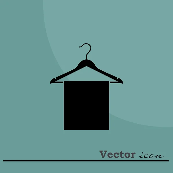 Icono de percha de ropa — Vector de stock