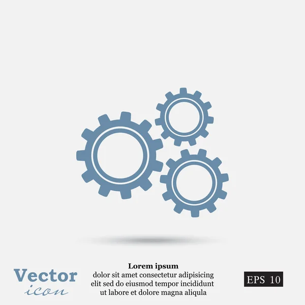 Ícone do mecanismo cogwheels — Vetor de Stock