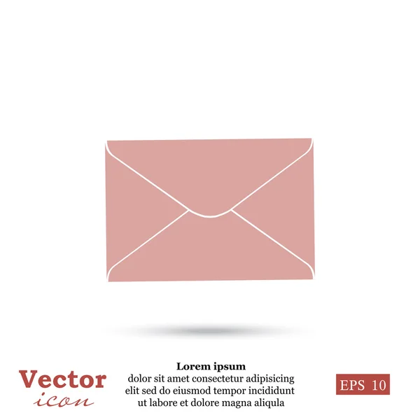 Envelop, pictogram e-mail — Stockvector