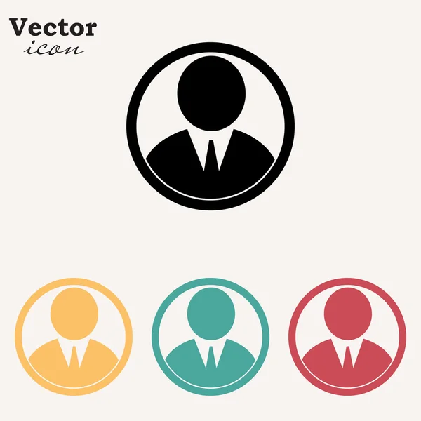 Uživatelský avatar ikony — Stockový vektor