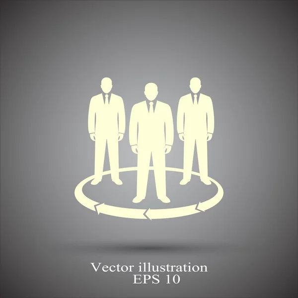 Business team icon — Stock Vector