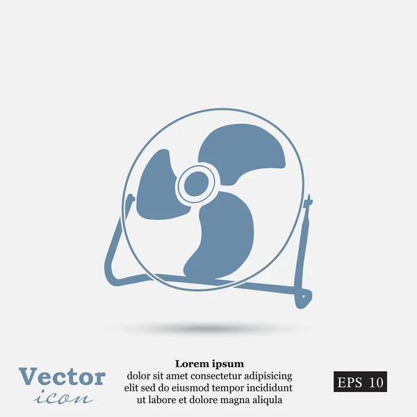 Ventilátor, ventilátor Icon — Stockový vektor