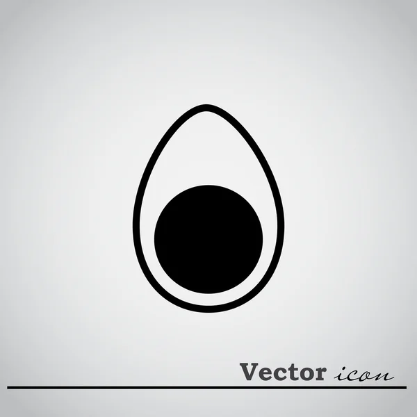 Icona uovo biologico — Vettoriale Stock