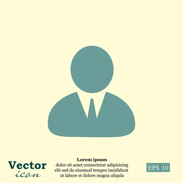 Pictogram van de avatar van de gebruiker — Stockvector