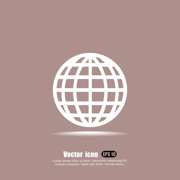 Världen, planet ikonen — Stock vektor