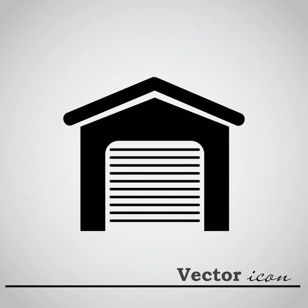 Garage deur pictogram — Stockvector