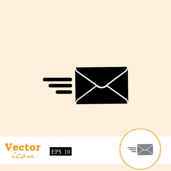 Kuvert, ikonen e-post — Stock vektor