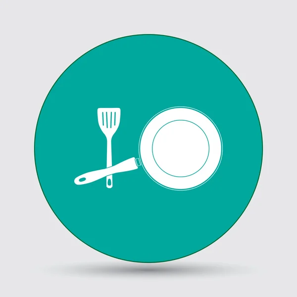 Mutfak mutfak eşyaları simgesi — Stok Vektör