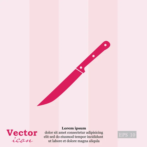 Icono cuchillo de cocina — Vector de stock