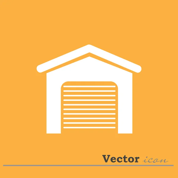 Coche icono del garaje — Vector de stock