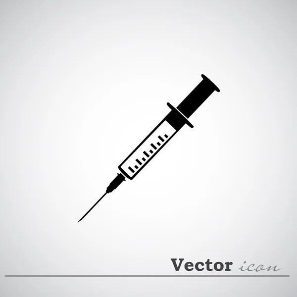 Icône de seringue médicale — Image vectorielle