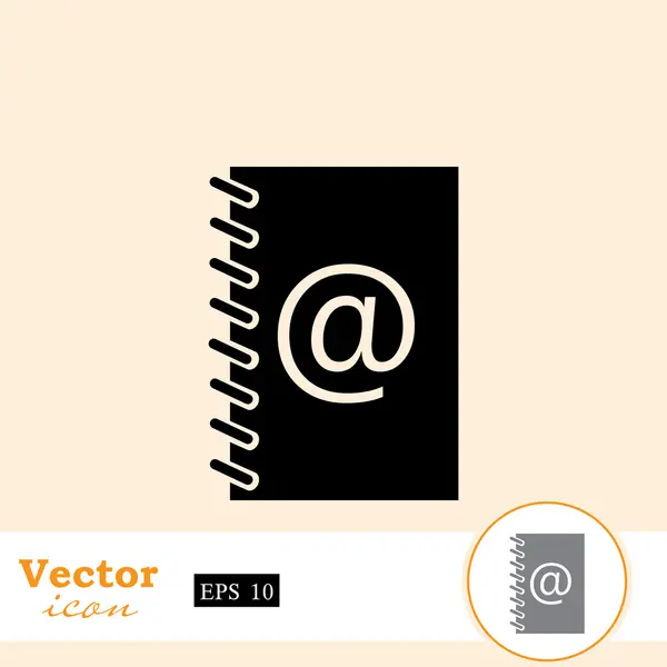 Icono de la libreta — Vector de stock