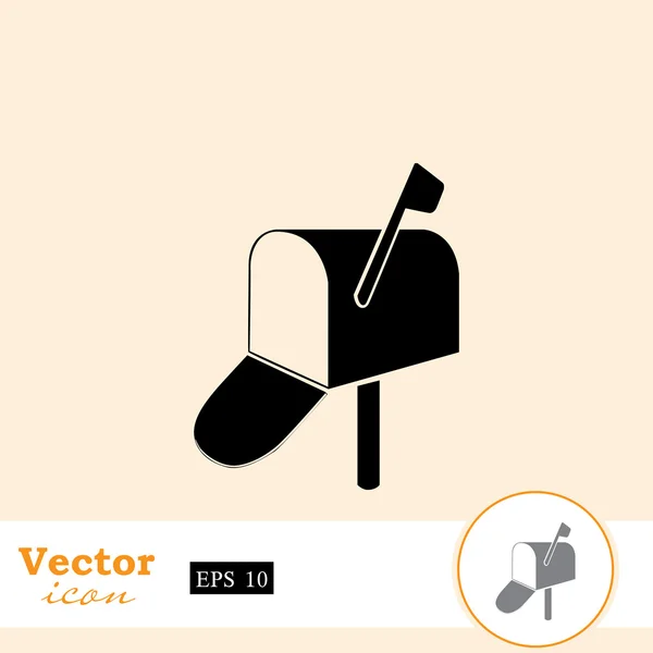 Postal mailbox icon — Stock Vector