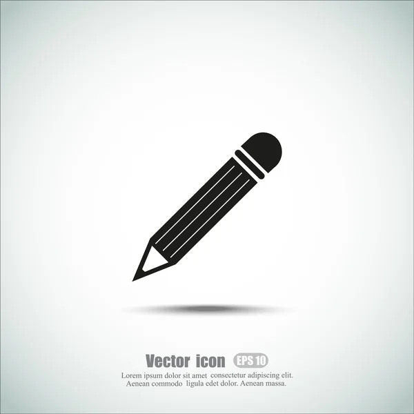 Lápis, ícone de edição — Vetor de Stock