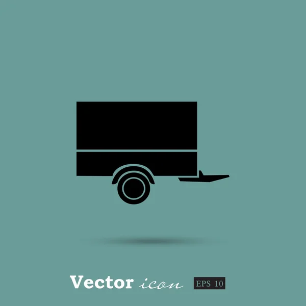 Icono del remolque — Vector de stock