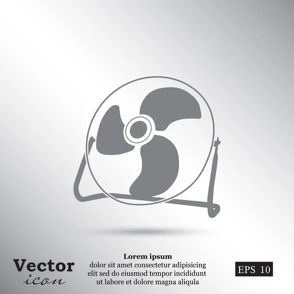 Ventilateur, Icône de ventilation — Image vectorielle
