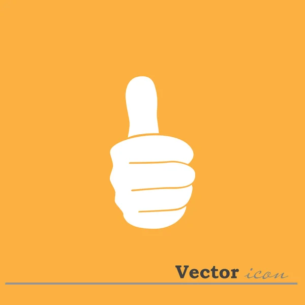 Como, icono del pulgar hacia arriba — Vector de stock