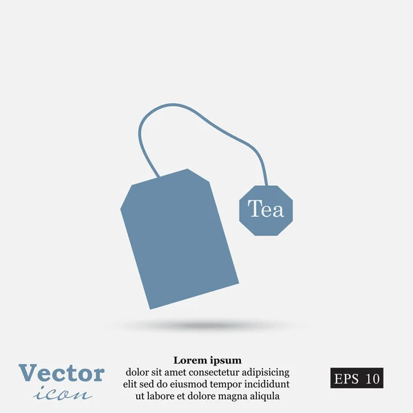 Tea bag icon — Stock Vector
