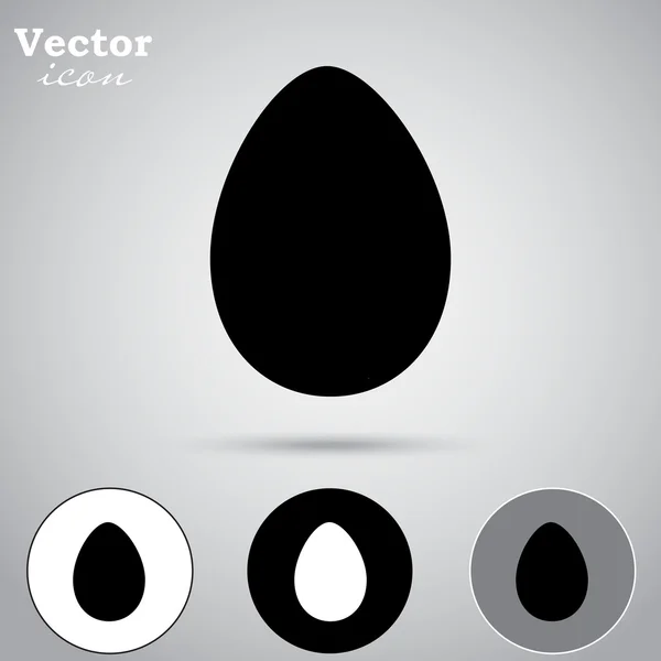 삶은 계란 아이콘 세트 — 스톡 벡터