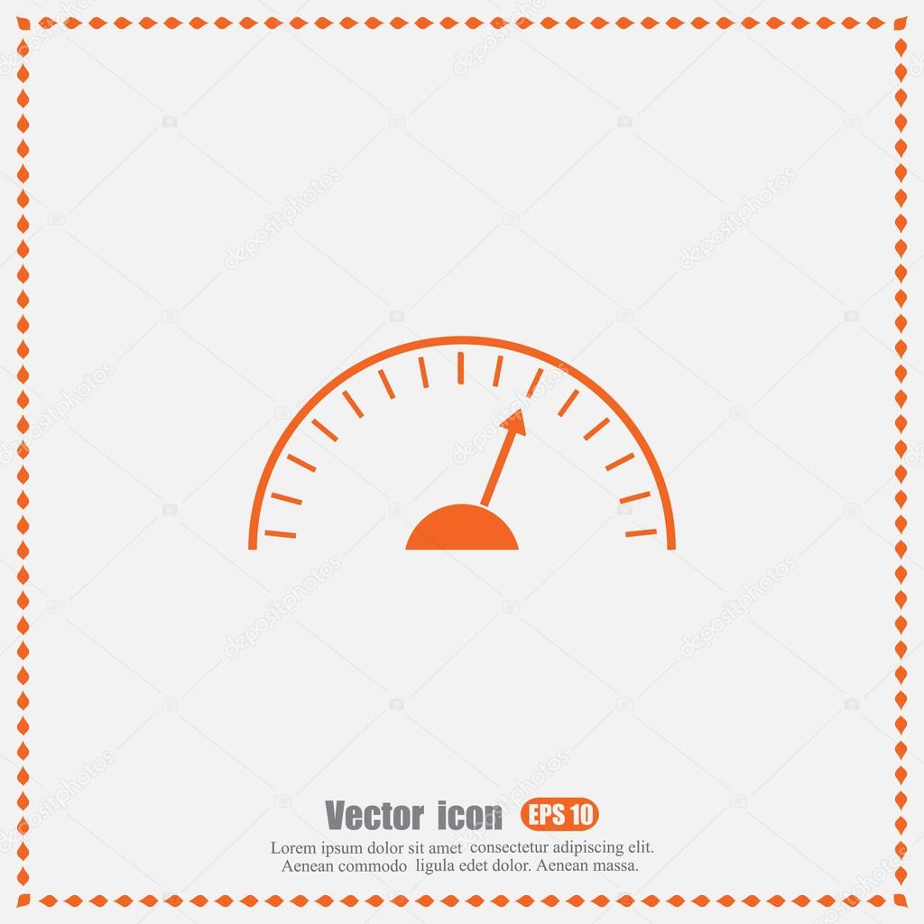 Car speedometer icon