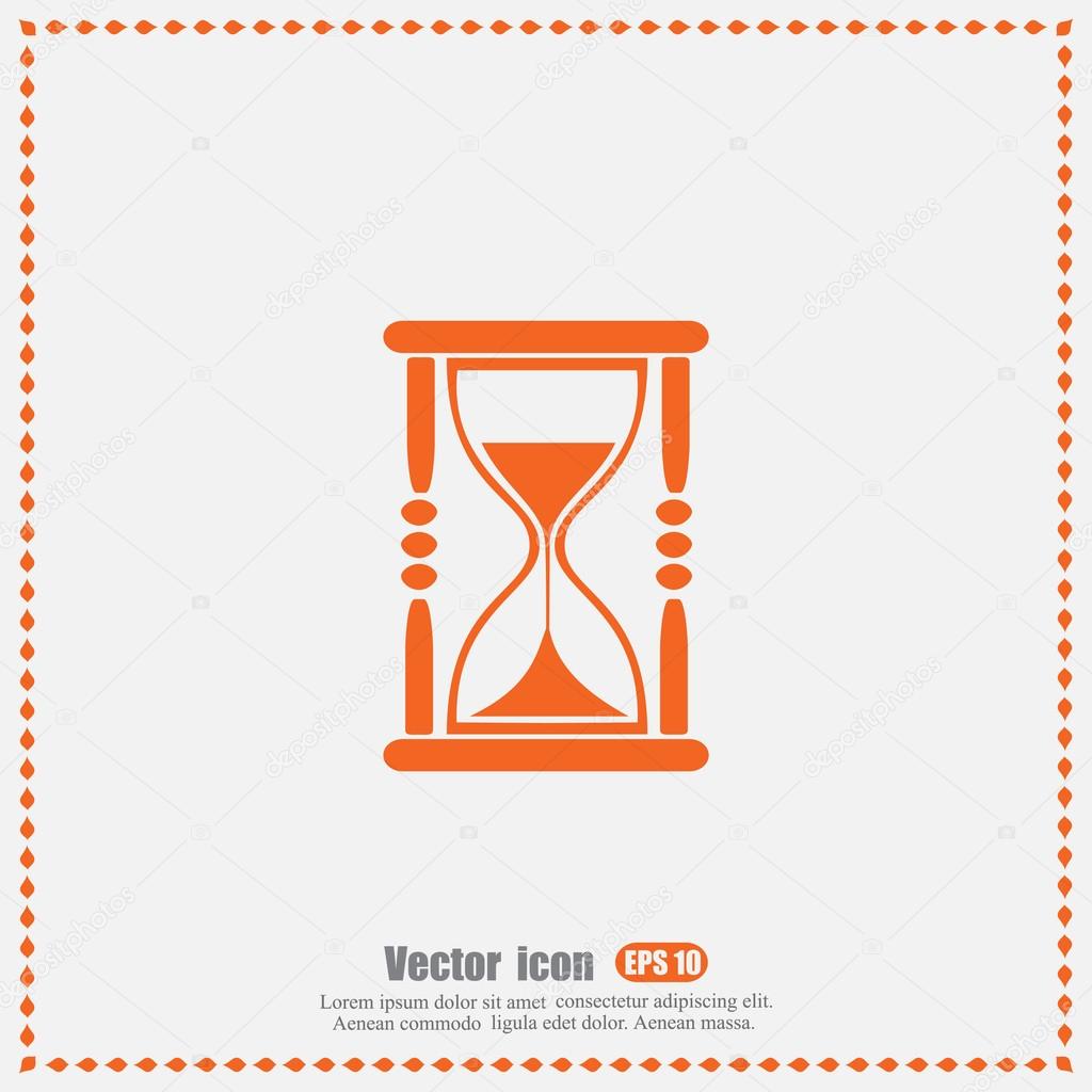 time, hourglass icon