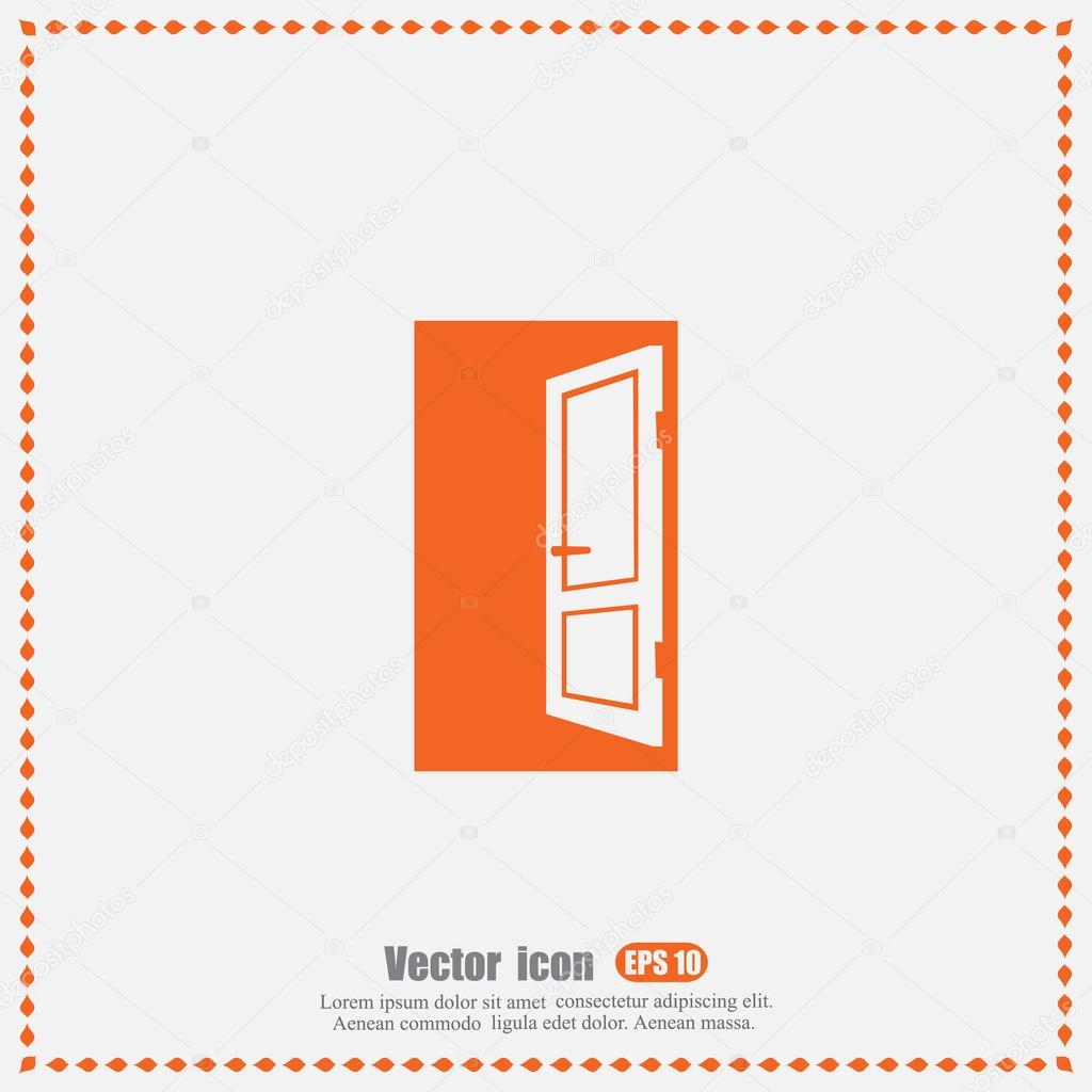 Opened door icon