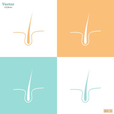 İnsan saçı simgeler