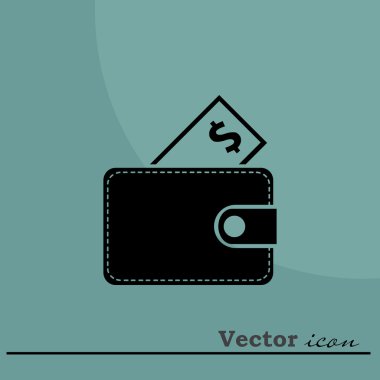 Para simgesi olan cüzdan