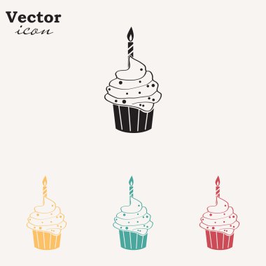 doğum günü pastası simgeler