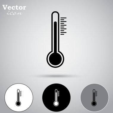 sıcaklık, termometre simgeler