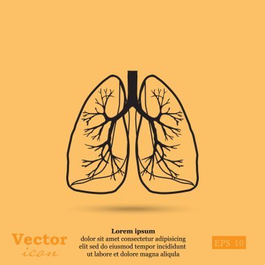 İnsan akciğerleri simgesi