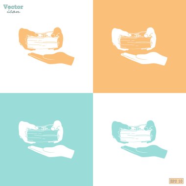 para simgeleri veren el