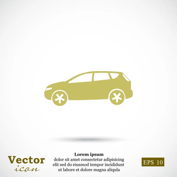 Ícone carro moderno — Vetor de Stock