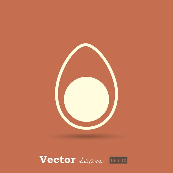 Куряче яйце значок — стоковий вектор