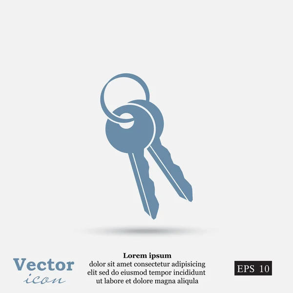 House keys icon — Stock Vector