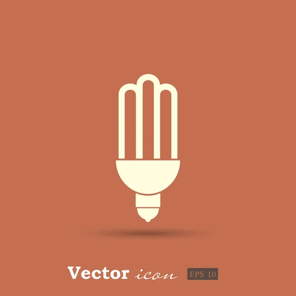 Energy save bulb icon — Stock Vector