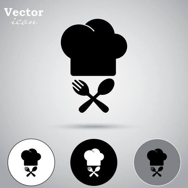 набор иконок от шеф-повара и столовых приборов
