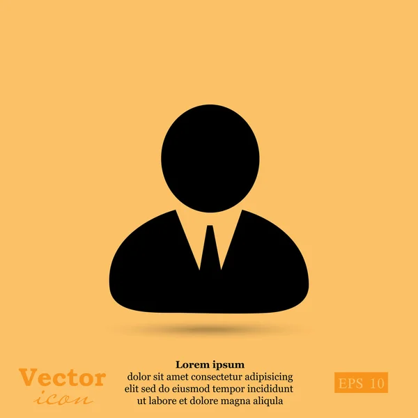 Ícone avatar usuário — Vetor de Stock