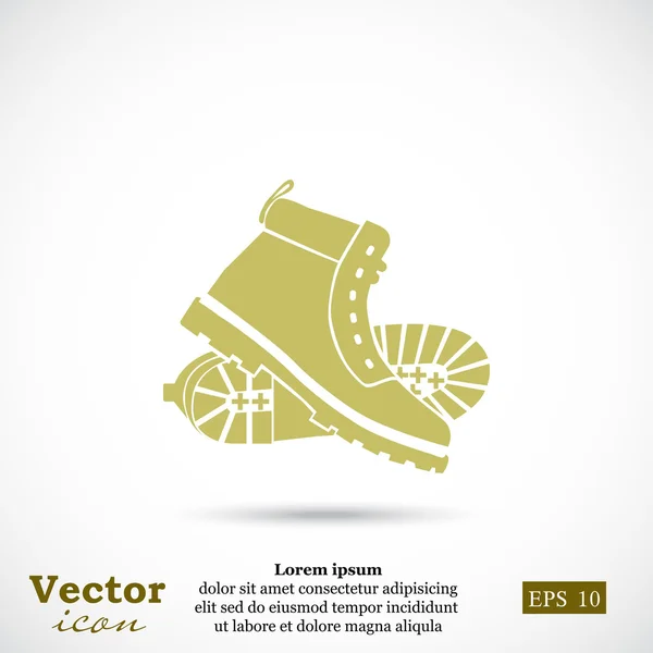 Ícone de botas de trabalho — Vetor de Stock