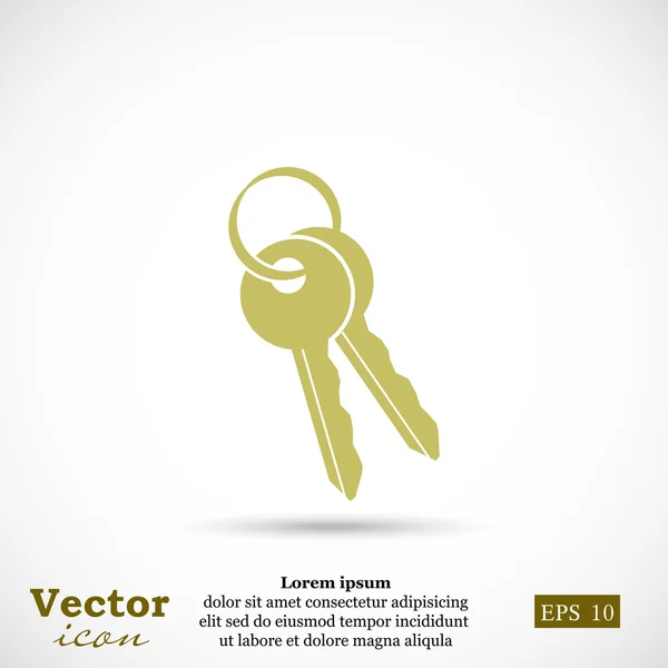 House keys icon — Stock Vector