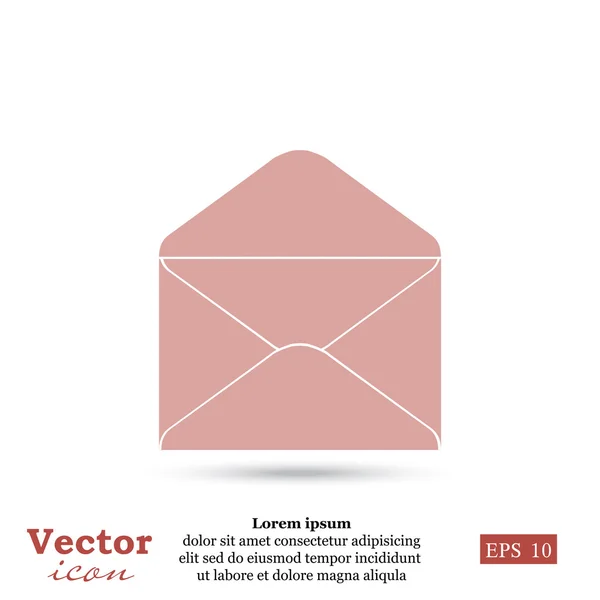 Öppna e-post kuvertikonen — Stock vektor