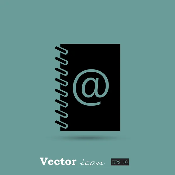 Address book icon — Stock Vector