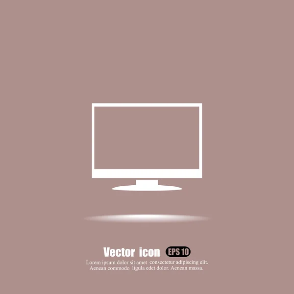 Monitor, icono de pantalla — Vector de stock