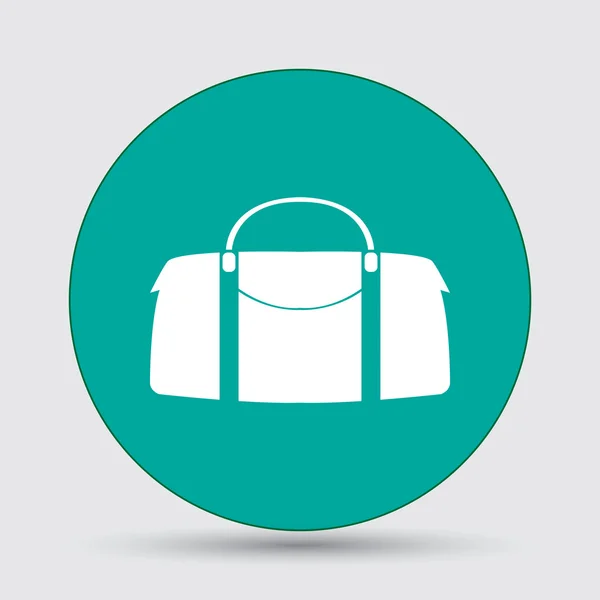 Leather bag icon — Stock Vector