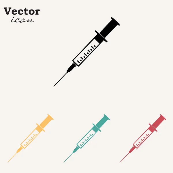 Medical syringe icons — Stock Vector