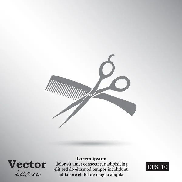 Peluquería, icono de peluquería — Vector de stock